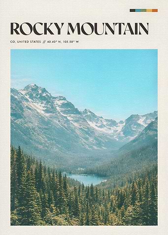 Rocky Mountain National Park Poster