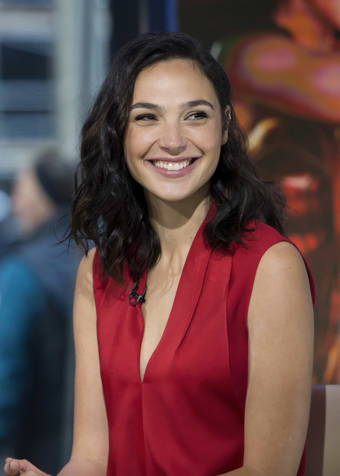 Gal Gadot Smiling in Red Dress
