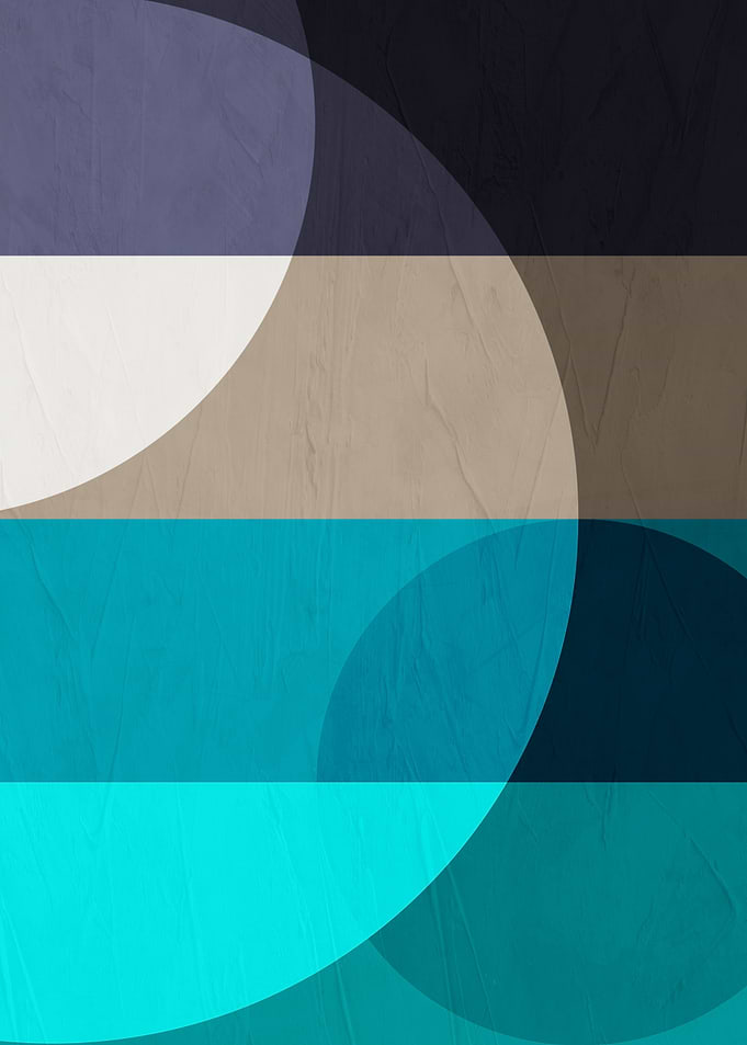 Abstract Geometric Circles and Stripes