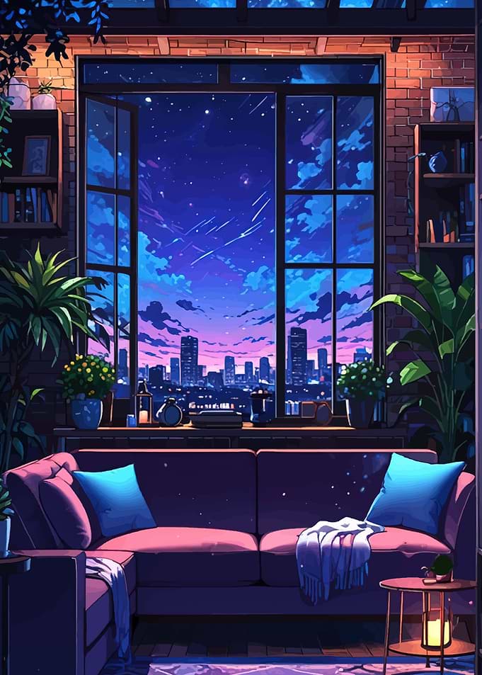 Cozy Apartment with Cityscape View