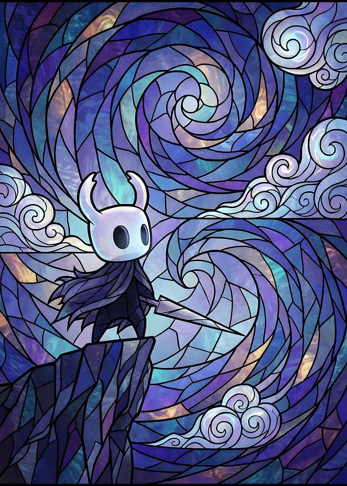 Hollow Knight Stained Glass Art