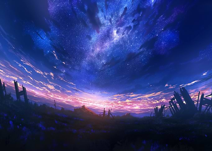 Post-Apocalyptic Starry Night Sky