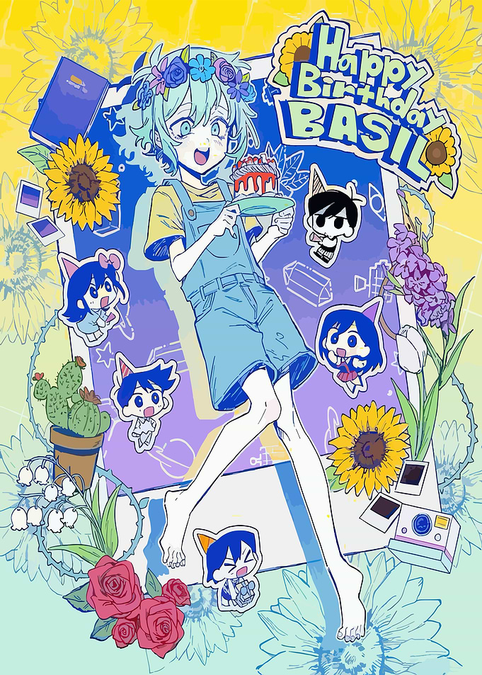 Happy Birthday Basil Art