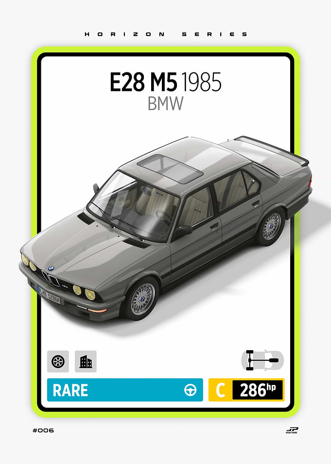 1985 BMW E28 M5 Card