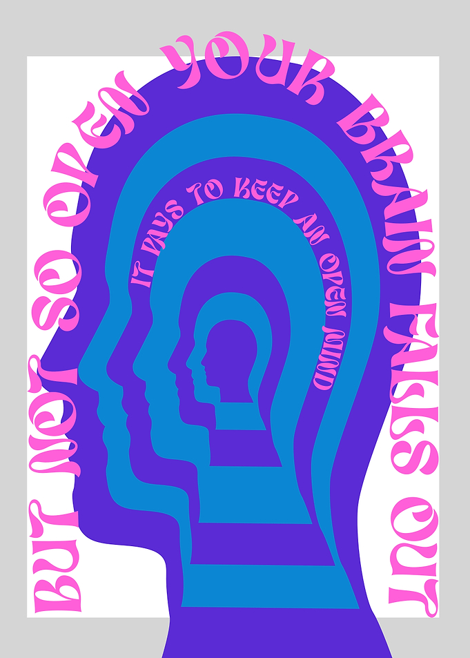 Open Mind Psychedelic Head Art