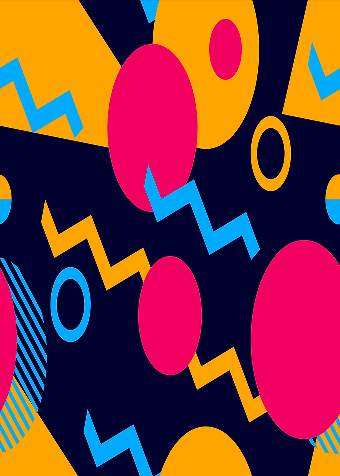 Retro Abstract Geometric Pattern