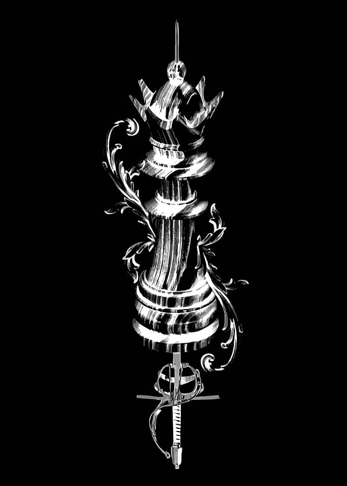 Chess Queen with Sword