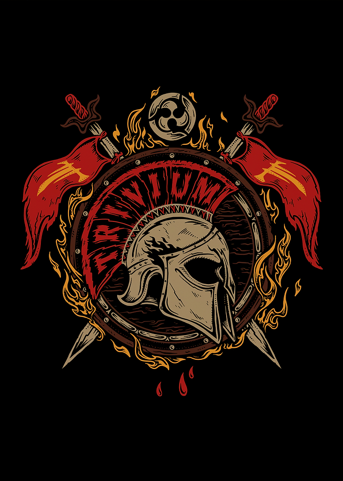 Spartan Helmet and Shield Emblem