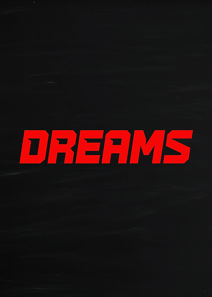Red Dreams Text Art