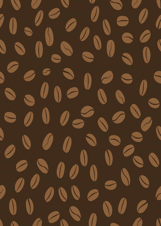 Coffee Bean Pattern Background