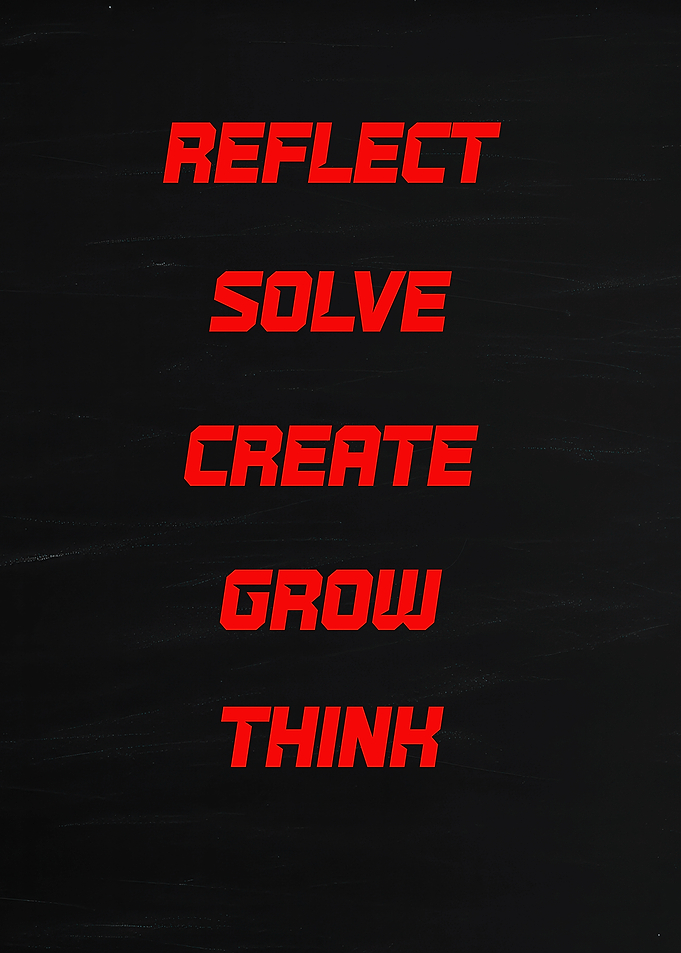 Inspirational Words on Black Background