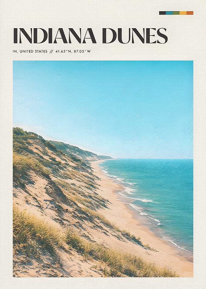 Indiana Dunes National Park Poster