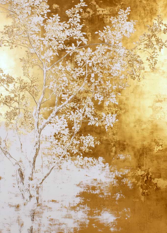 Golden Tree Silhouette