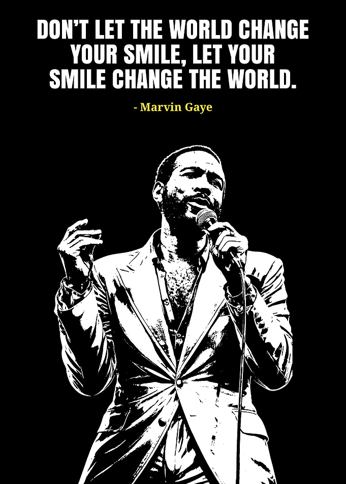 Marvin Gaye Quote Poster