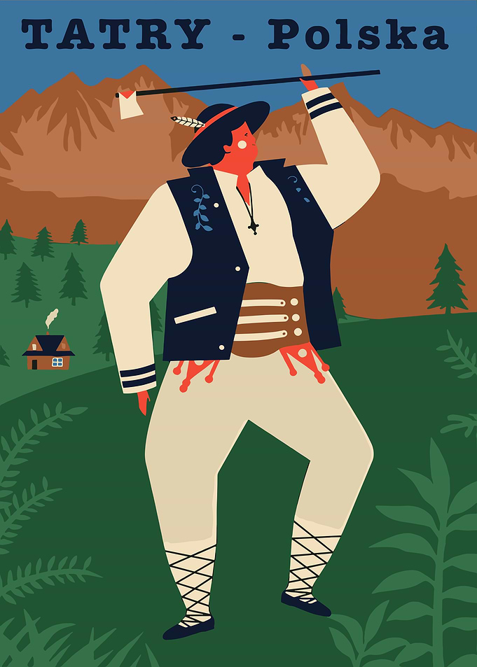 Tatra Mountains Poland Travel Poster