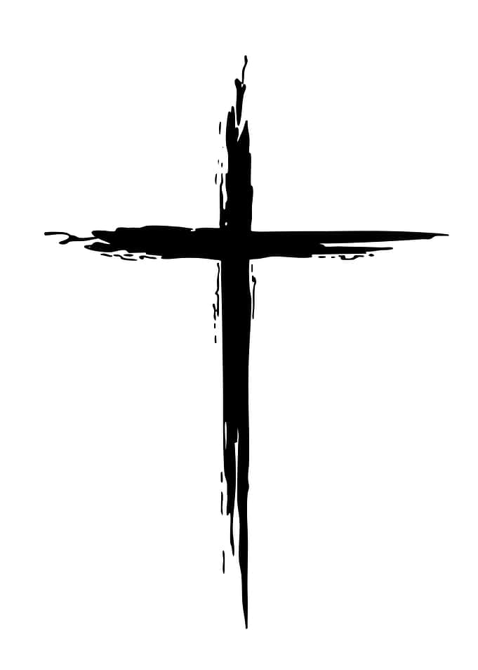 Black Grunge Cross