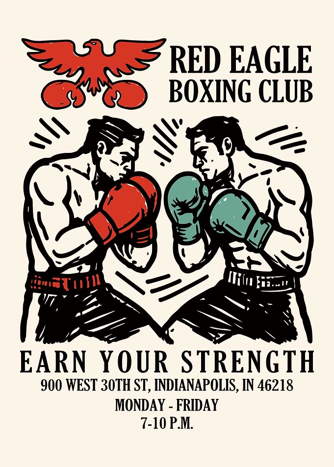 Vintage Boxing Club Poster