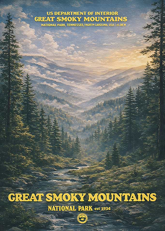 Great Smoky Mountains National Park Poster