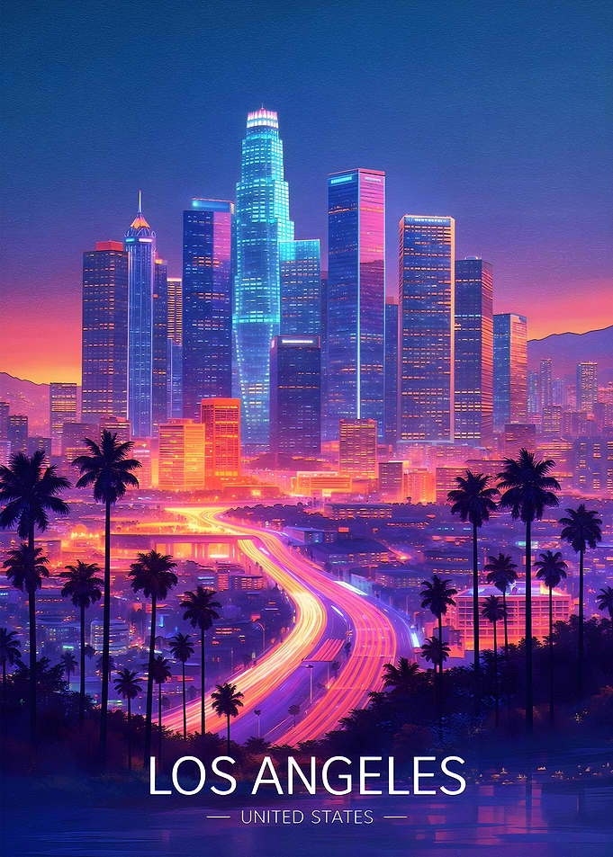 Los Angeles Skyline at Night