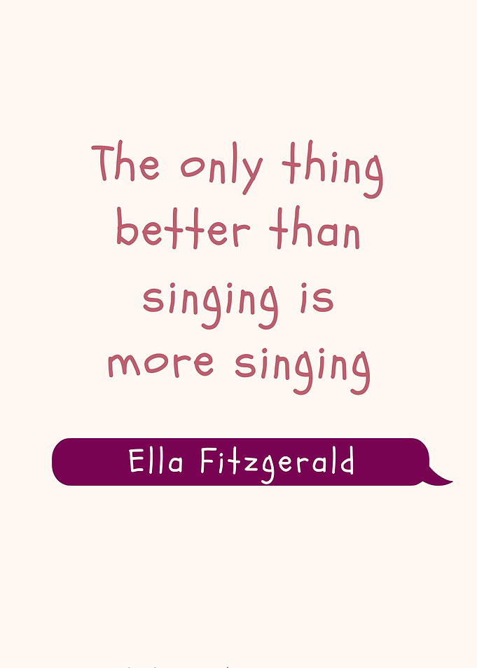 Ella Fitzgerald Singing Quote