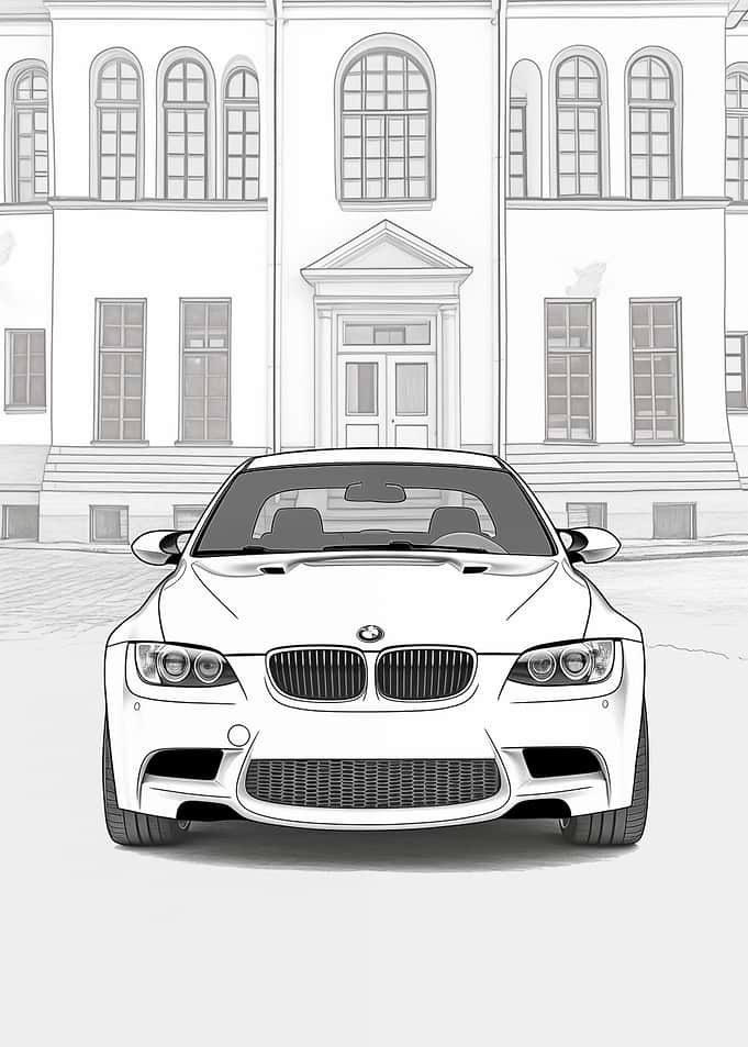 BMW M3 Sketch art