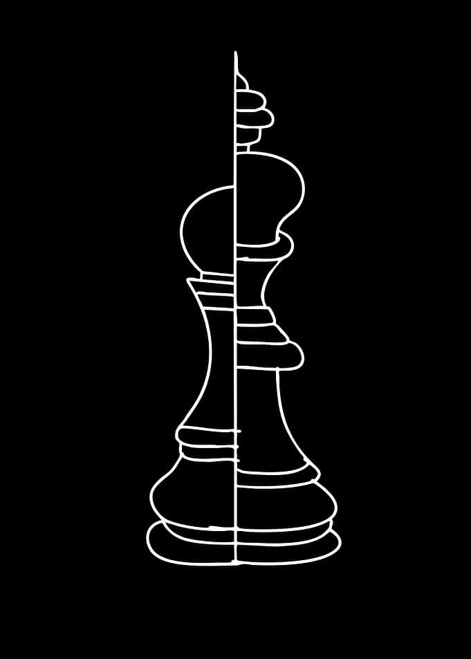 Split Chess King and Pawn