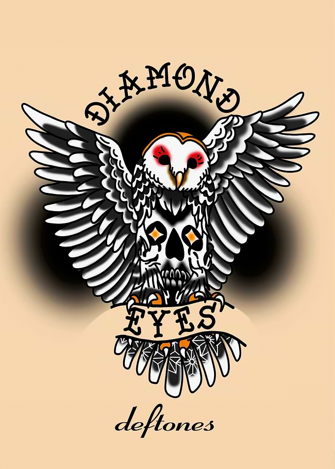 Deftones Diamond Eyes Owl Tattoo