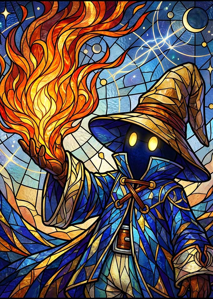 Vivi casting fire magic