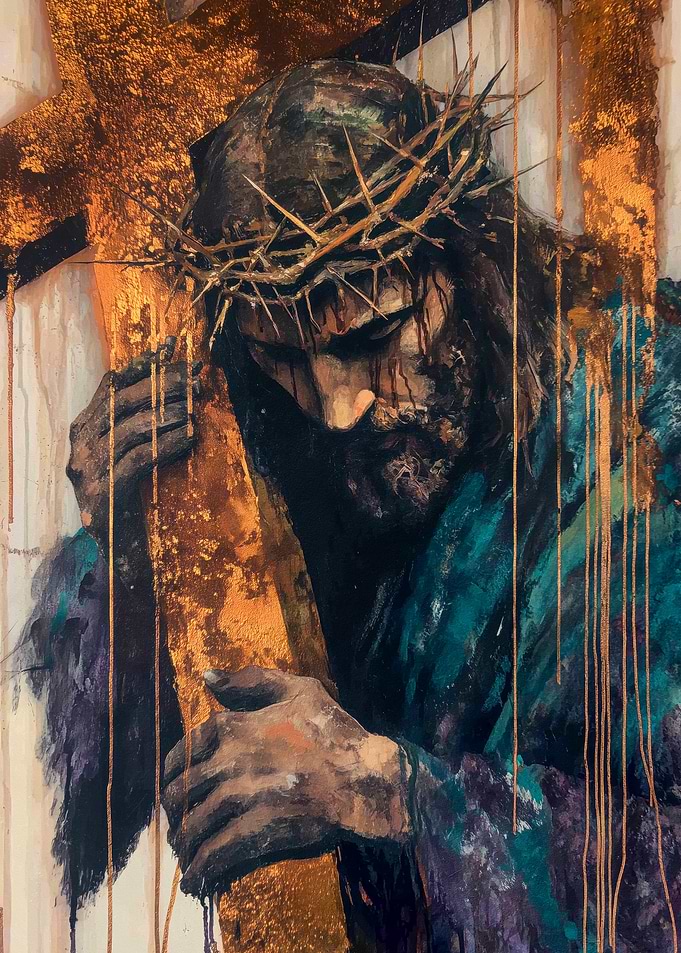 Painting of Jesus Carrying the Cross