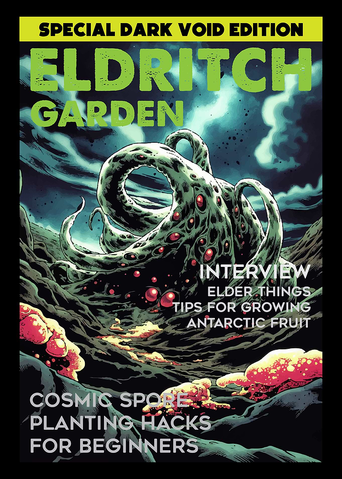 Funny Lovecraft Eldritch Garden Comic Cover