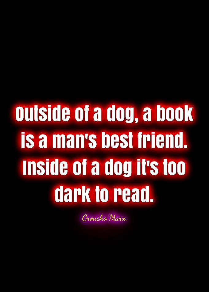 Groucho Marx Dog Book Quote