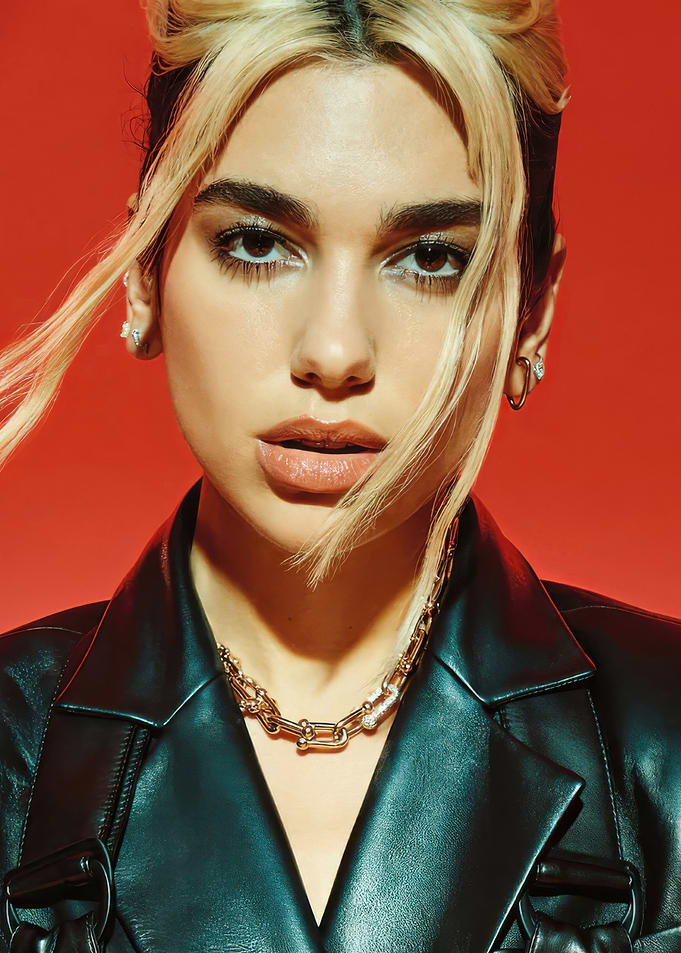 Dua Lipa in Leather Jacket