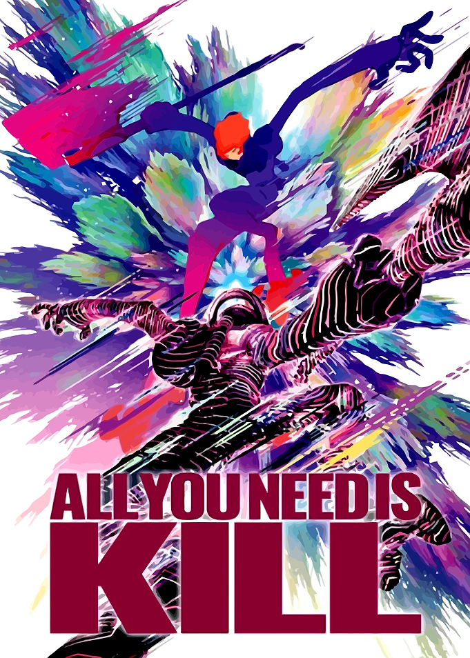 All You Need Is Kill Watercolor Poster
