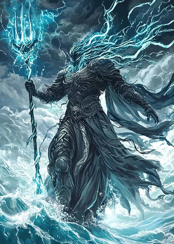 God of the Sea with Trident