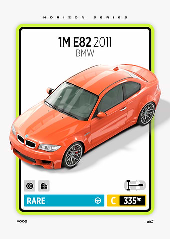 BMW 1M E82 2011 Car Card