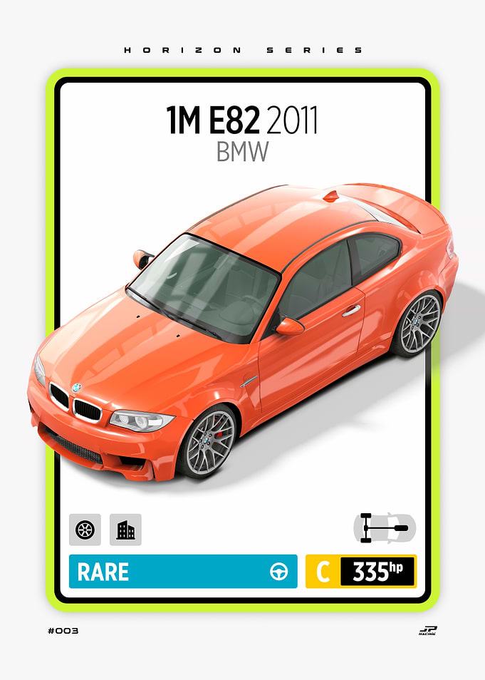 BMW 1M E82 2011 Car Card