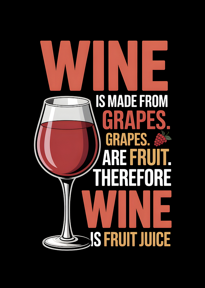 Wine is Fruit Juice