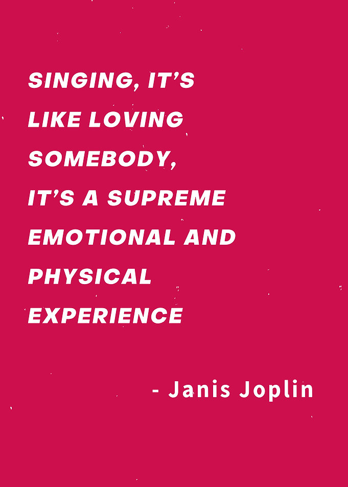 Janis Joplin Singing Quote