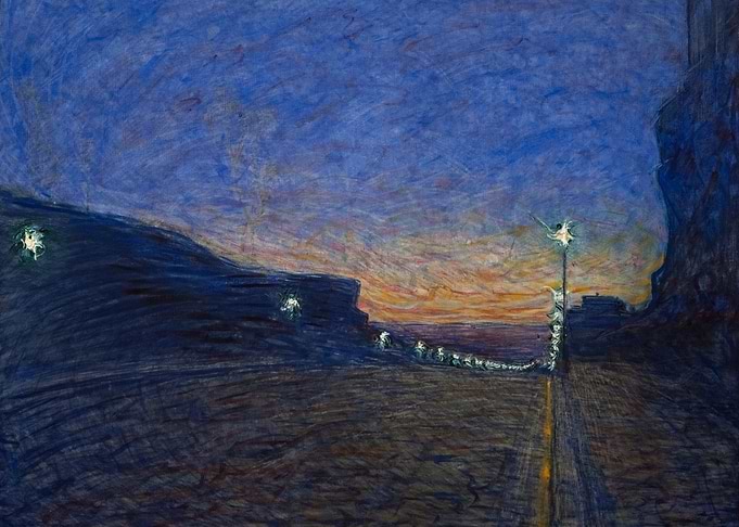 Streetlights at Dusk