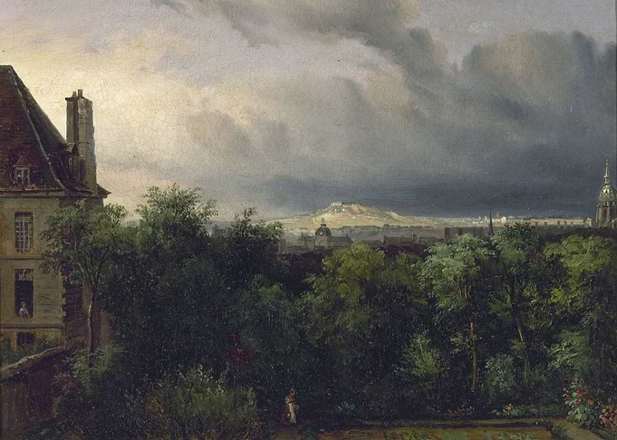 Stormy Sky Over a Cityscape