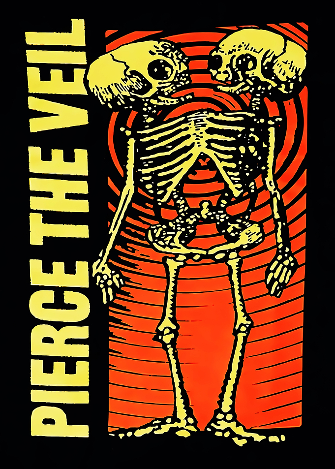 Pierce The Veil Skeleton Art