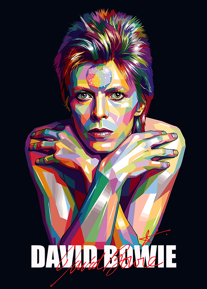 David Bowie Pop Art Portrait