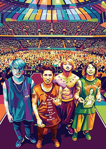 Four Musicians on Stage