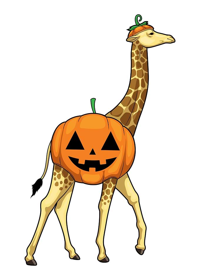 Giraffe Halloween Pumpkin