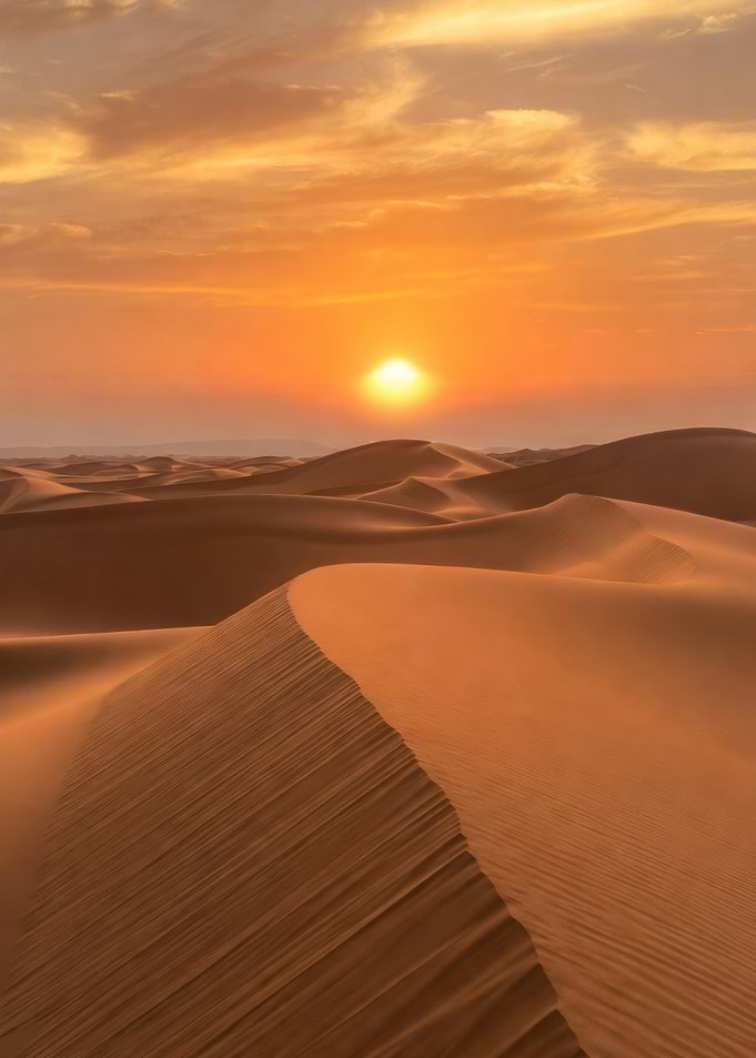 Desert Dunes at Sunset