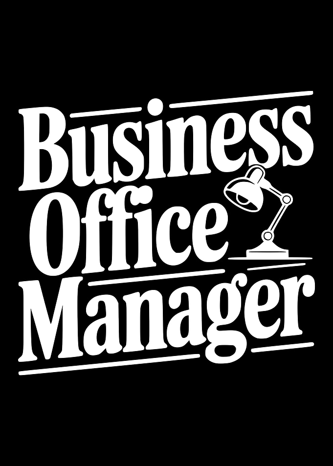 Business Office Manager Text Art