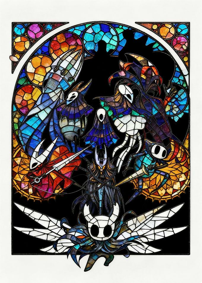 Hollow Knight Stained Glass Art
