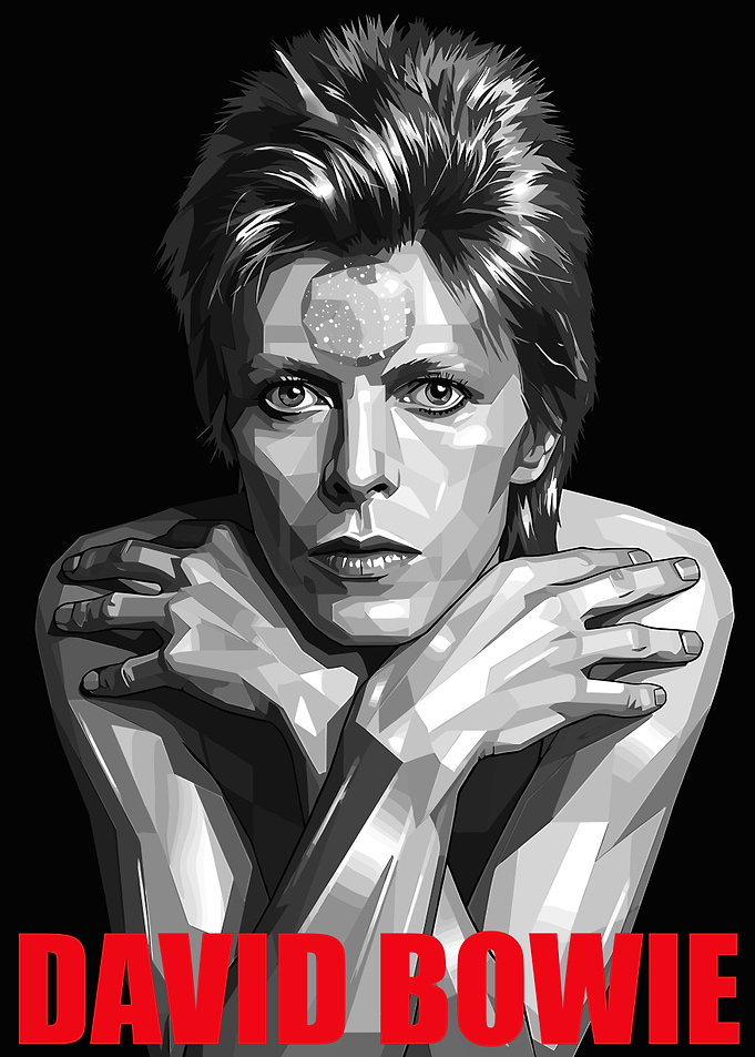 David Bowie Pop Art Portrait