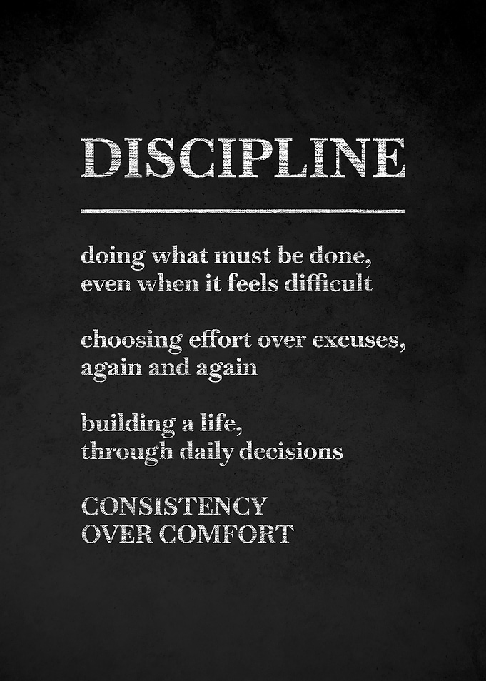 Discipline Motivational Poster v3