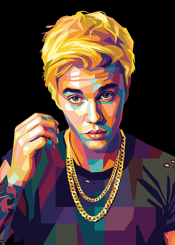 Justin Bieber Pop Art Portrait